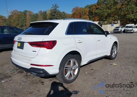 2020 Audi Q3 Premium 45 Tfsi S Line Quattro Tiptronic z USA, uszkodzony, nr VIN WA1DECF39L1046764